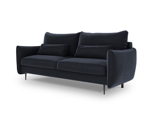 Sofa 3-osobowa Vermont z funkcją spania velvet granatowa
