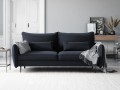 Sofa 3-osobowa Vermont z funkcją spania velvet granatowa