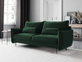 Sofa 3-osobowa Vermont z funkcją spania velvet butelkowa zieleń
