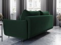 Sofa 3-osobowa Vermont z funkcją spania velvet butelkowa zieleń