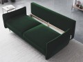 Sofa 3-osobowa Vermont z funkcją spania velvet butelkowa zieleń