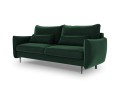 Sofa 3-osobowa Vermont z funkcją spania velvet butelkowa zieleń