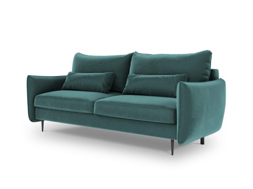 Sofa 3-osobowa Vermont z funkcją spania velvet morska
