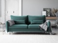 Sofa 3-osobowa Vermont z funkcją spania velvet morska
