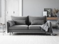 Sofa 3-osobowa Vermont z funkcją spania velvet szara