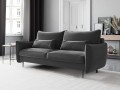 Sofa 3-osobowa Vermont z funkcją spania velvet grafitowa