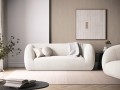 Sofa 2-osobowa Essen boucle biała