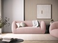 Sofa 2-osobowa Essen boucle pudrowy róż