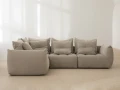 Sofa modułowa 4-osobowa Bloom velvet ecru
