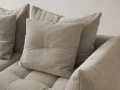Sofa modułowa 4-osobowa Bloom velvet ecru