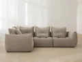 Modułowy narożnik 4-osobowy Bloom velvet oliwkowy P/L