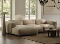 Sofa modułowa 4-osobowa Martina tkanina strukturalna oliwkowa