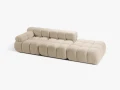 Sofa modułowa 3-osobowa Bellis jasny beż boucle L/P       