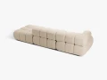 Sofa modułowa 3-osobowa Bellis jasny beż boucle L/P       