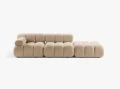 Sofa modułowa 3-osobowa Bellis beżowa boucle L/P       