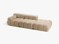 Sofa modułowa 3-osobowa Bellis beżowa boucle L/P       