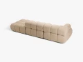 Sofa modułowa 3-osobowa Bellis beżowa boucle L/P       