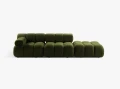 Sofa modułowa 3-osobowa Bellis zielona boucle L/P      