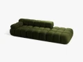 Sofa modułowa 3-osobowa Bellis zielona boucle L/P      