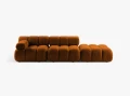 Sofa modułowa 3-osobowa Bellis ceglana boucle L/P       