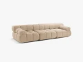 Sofa modułowa 3-osobowa Bellis beżowa boucle 