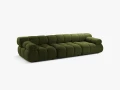 Sofa modułowa 3-osobowa Bellis zielona boucle  