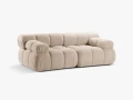 Sofa modułowa 2-osobowa Bellis jasny beż boucle