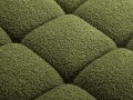 Pufa do salonu Bellis zielona boucle  