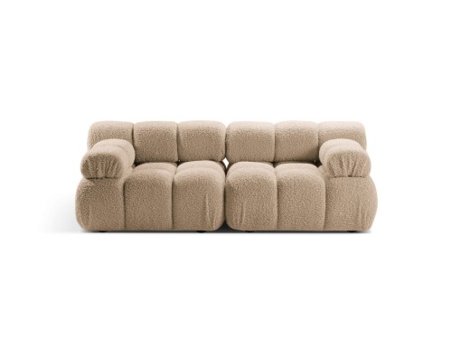 Sofa modułowa 2-osobowa Bellis beżowa boucle 