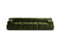 Sofa modułowa 3-osobowa Bellis zielona boucle  