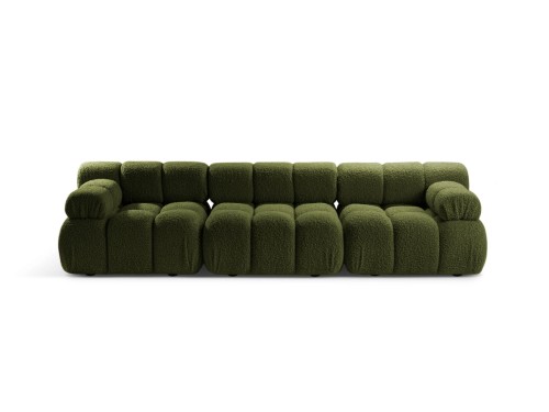 Sofa modułowa 3-osobowa Bellis zielona boucle  