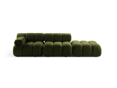 Sofa modułowa 3-osobowa Bellis zielona boucle L/P      