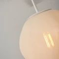 Lampa wisząca Helsinki mleczna Romi
