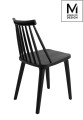 MODESTO krzesło RIBS czarne - polipropylen