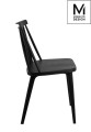MODESTO krzesło RIBS czarne - polipropylen