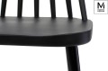 MODESTO krzesło RIBS czarne - polipropylen