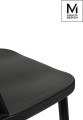 MODESTO krzesło RIBS czarne - polipropylen