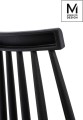 MODESTO krzesło RIBS czarne - polipropylen