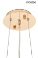 Lampa wisząca RIVIERA 60 złota / transparenta MOOSEE
