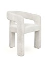 Nowoczesne krzesło LOGAN szenil białe MaMaison