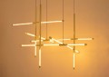 Lampa wisząca MIKADO M złota MOOSEE