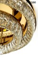 Kryształowy plafon SAVOY 2 złoty MOOSEE