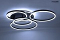 Metalowy plafon RINGS 5  czarny MOOSEE