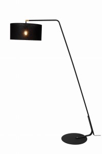 Lampa podłogowa KELSO len czarna