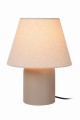 Lampa stołowa MACIA ceramika / len beżowa