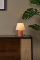 Lampa stołowa MACIA ceramika / len pomarańczowa