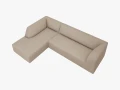 Sofa narożna Ruby beżowa tkanina strukturalna
