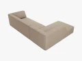Sofa narożna Ruby beżowa tkanina strukturalna