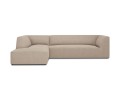 Sofa narożna Ruby beżowa tkanina strukturalna