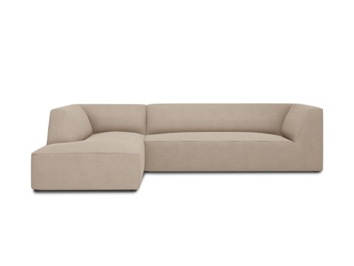 Sofa narożna Ruby beżowa tkanina strukturalna